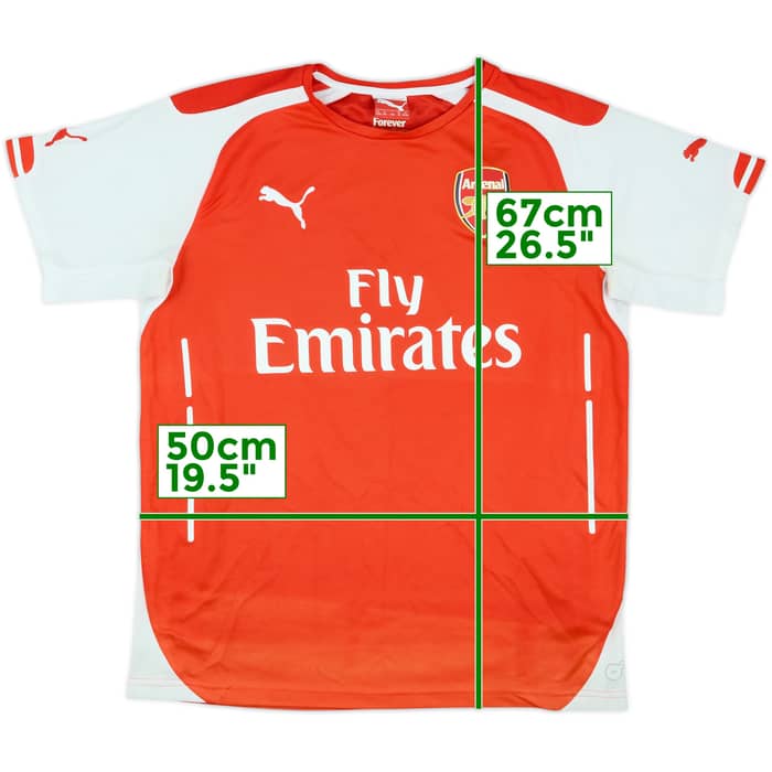 2014-15 Arsenal Home Shirt - 6/10 - (XL.Boys)