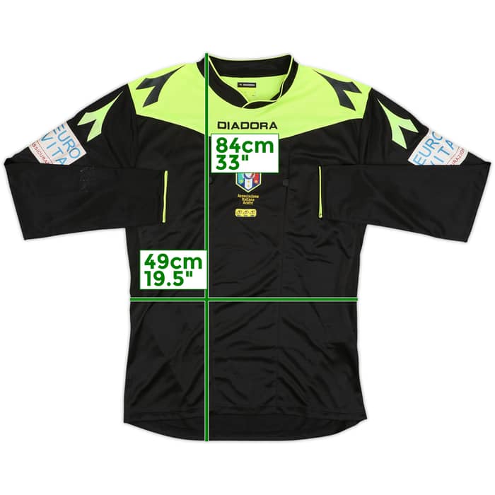 2015-16 Italy Diadora Referee L/S Shirt - 9/10 - (L)