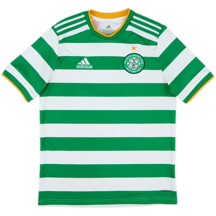 2020-21 Celtic Home Shirt - 8/10 - (L.Boys)