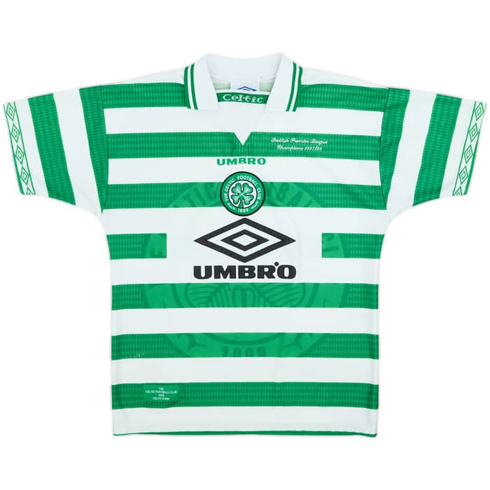 1997-99 Celtic Home Shirt - 6/10 - (L.Boys)