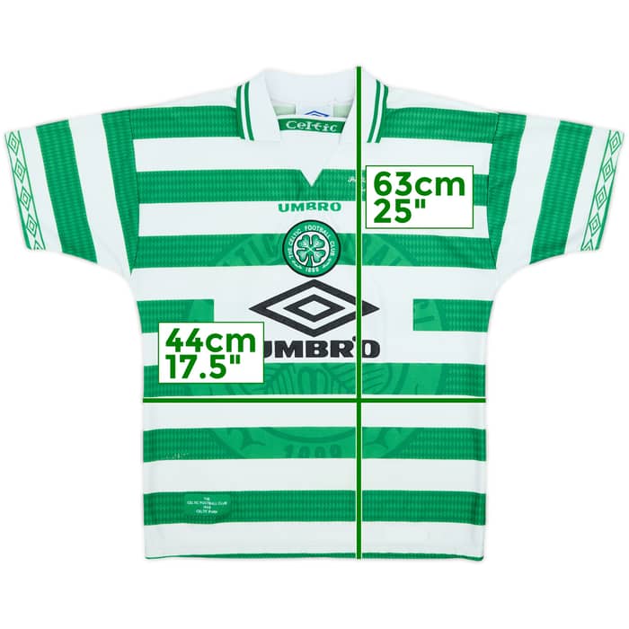1997-99 Celtic Home Shirt - 6/10 - (L.Boys)
