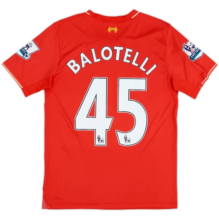 2015-16 Liverpool Home Shirt Balotelli #45 - 6/10 - (S)