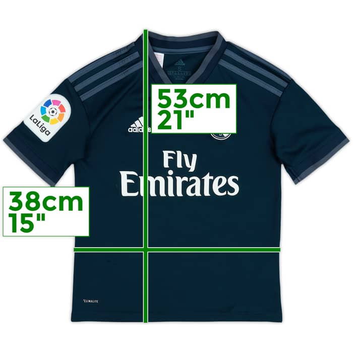 2018-19 Real Madrid Away Shirt - 6/10 - (9-10 Years)