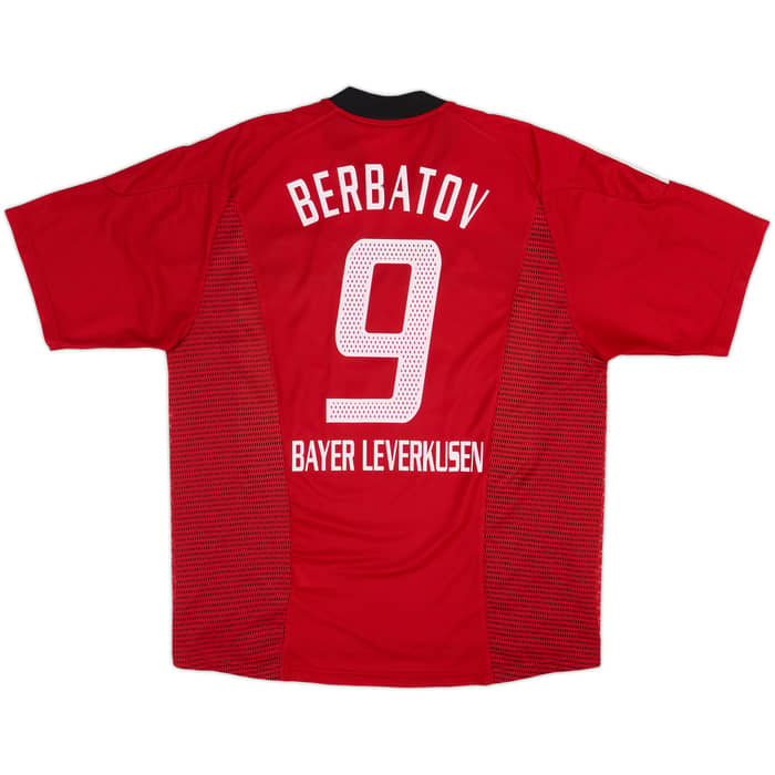 2002-04 Bayer Leverkusen Home Shirt Berbatov #9 - 7/10 - (XL)