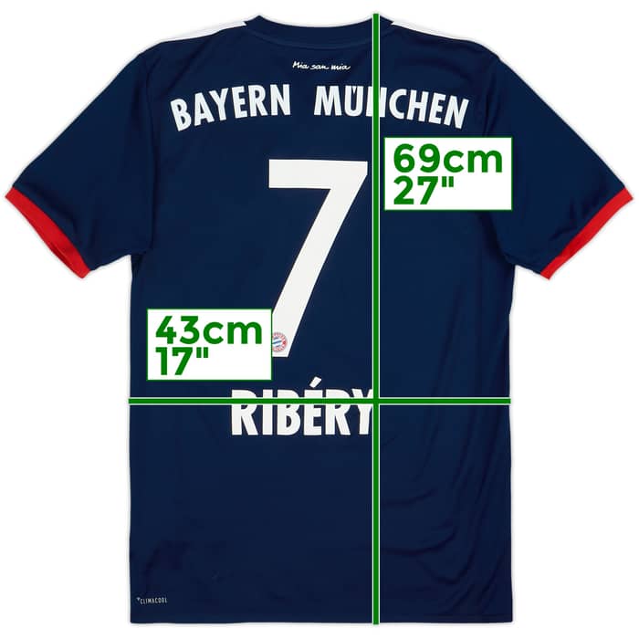 2017-18 Bayern Munich Away Shirt Ribery #7 - 8/10 - (XS)