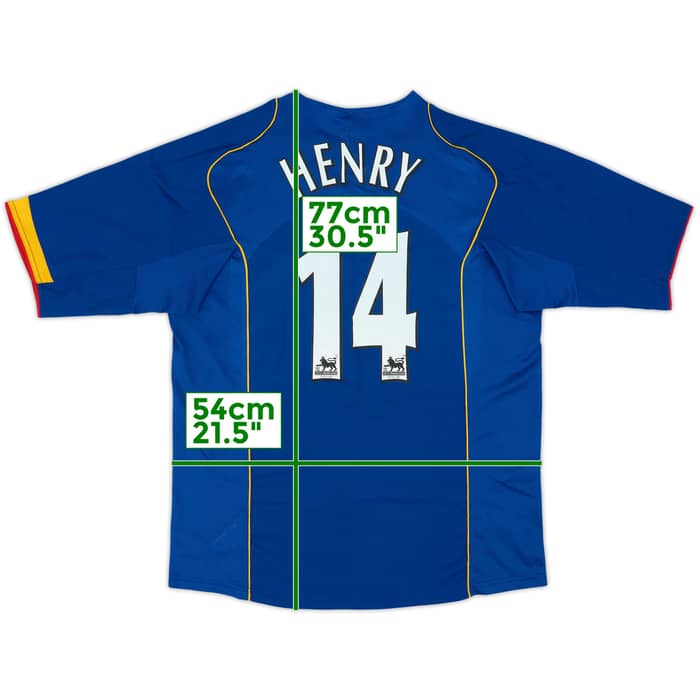 2004-06 Arsenal Away Shirt Henry #14 - 8/10 - (L)