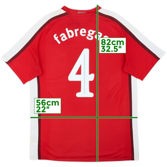 2008-10 Arsenal Home Shirt Fabregas #4 - 5/10 - (L)