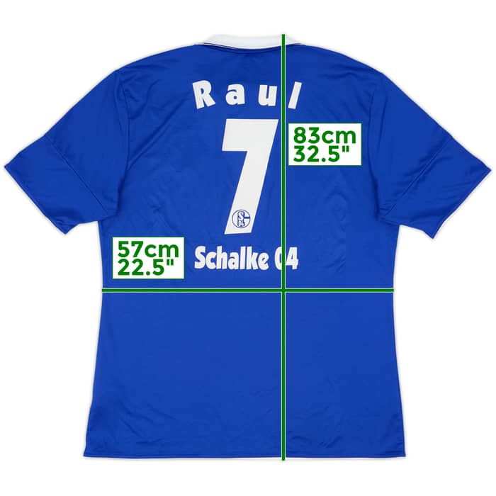2010-12 Schalke Home Shirt Raul #7 - 7/10 - (XXL)