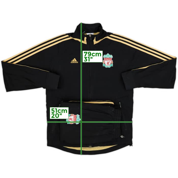 2008-09 Liverpool adidas Tracksuit - 8/10 - (M)