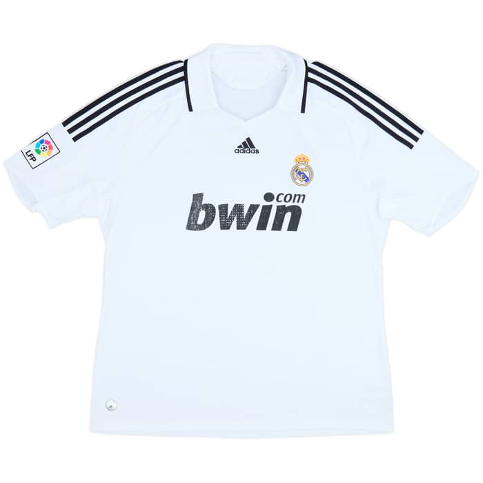 2008-09 Real Madrid Home Shirt - 4/10 - (XXL)