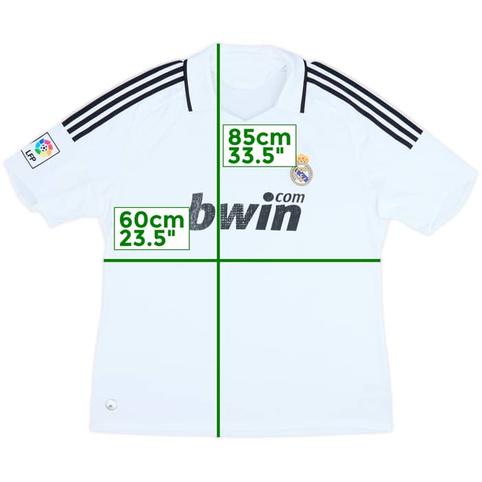 2008-09 Real Madrid Home Shirt - 4/10 - (XXL)