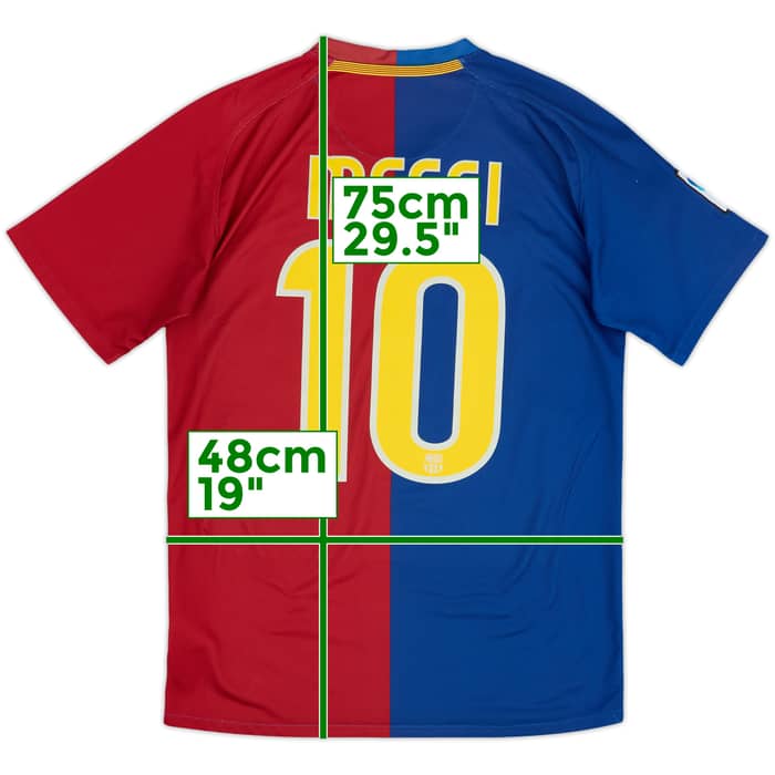 2008-09 Barcelona Home Shirt Messi #10 - 6/10 - (S)