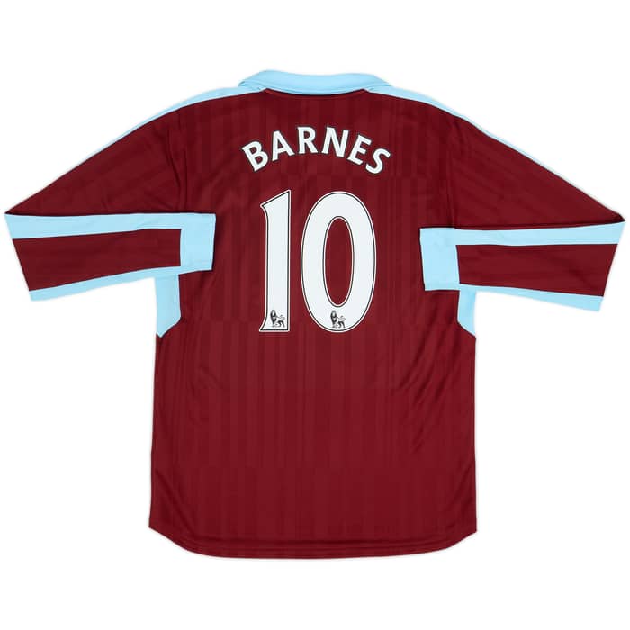 Camiseta de local de manga larga del Burnley 2016-17 Barnes #10 - 8/10 - (L)