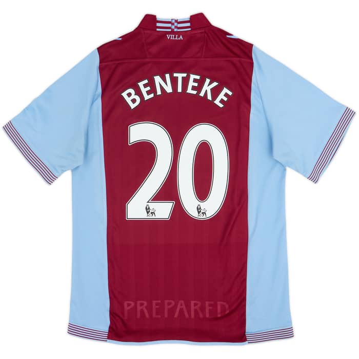 2013-14 Aston Villa Home Shirt Benteke #20 - 7/10 - (M)