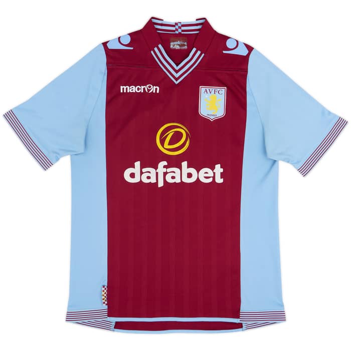 2013-14 Aston Villa Home Shirt Benteke #20 - 7/10 - (M)