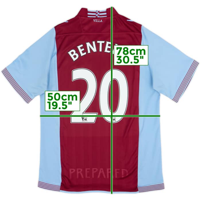 2013-14 Aston Villa Home Shirt Benteke #20 - 7/10 - (M)