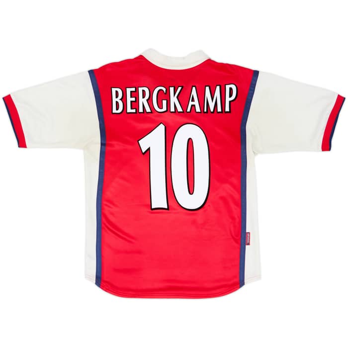 1998-99 Arsenal Home Shirt Bergkamp #10 - 7/10 - (15-16 Years)