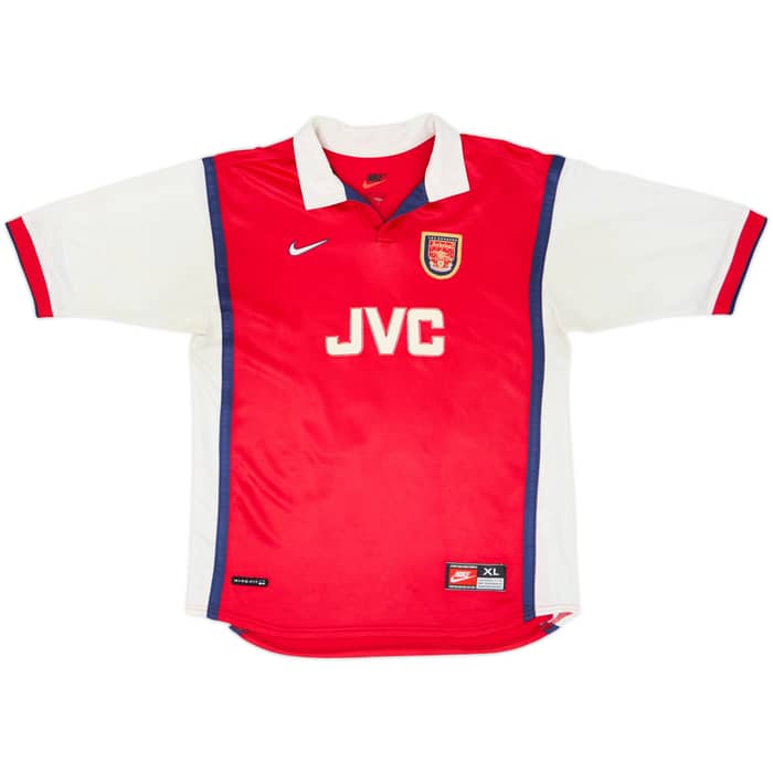 1998-99 Arsenal Home Shirt Bergkamp #10 - 7/10 - (15-16 Years)