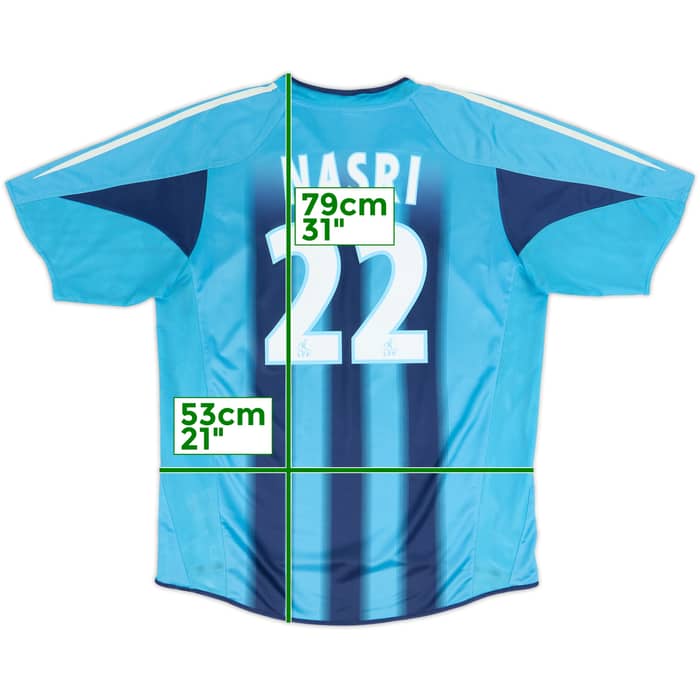 2004-05 Olympique Marseille Away Shirt Nasri #22 - 6/10 - (L)