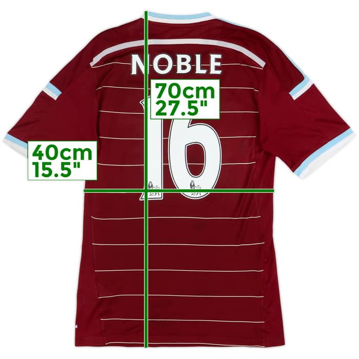 2014-15 West Ham Home Shirt Noble #16 - 9/10 - (S)