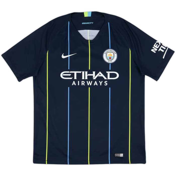 2018-19 Manchester City Away Shirt Kun Aguero #10 - 7/10 - (L)