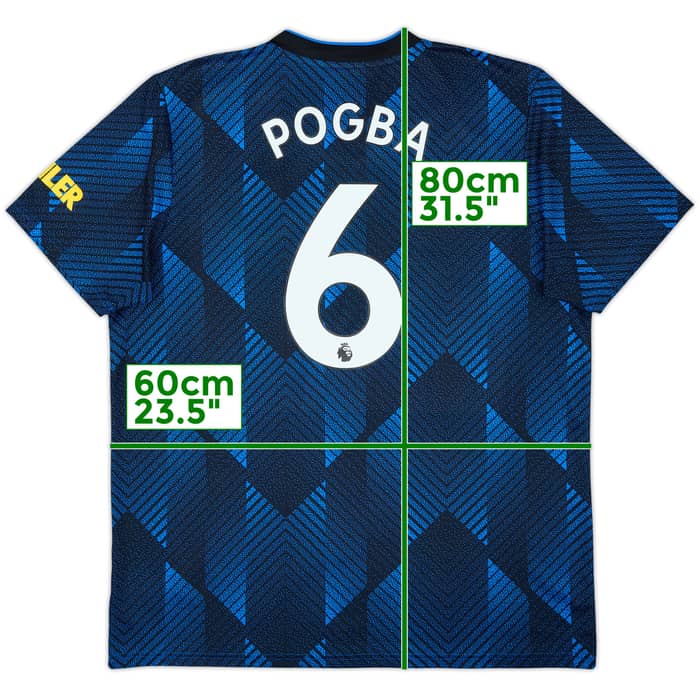 2021-22 Manchester United Third Shirt Pogba #6 - 8/10 - (XL)