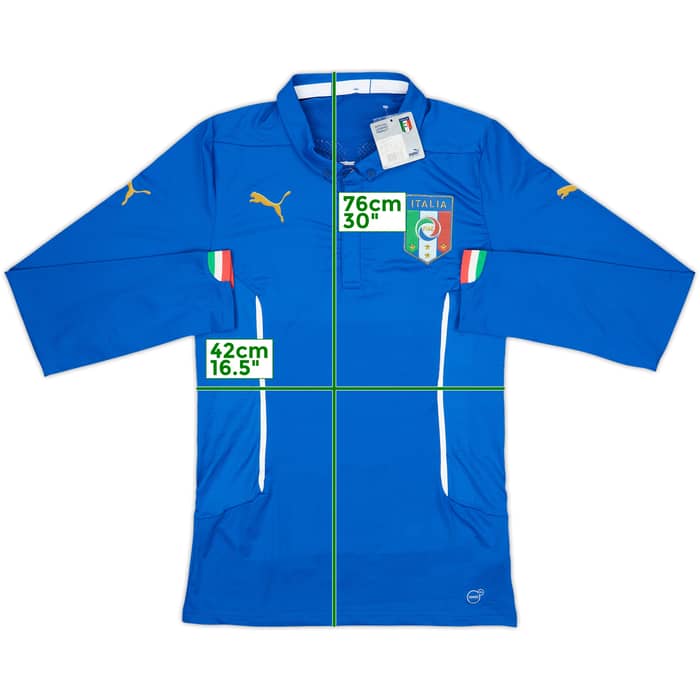 2014-15 Italy Authentic Home L/S Shirt (XL)