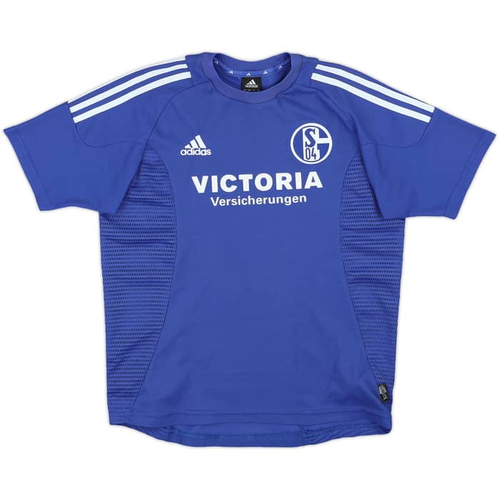 2002-04 Schalke Home Shirt - 8/10 - (XL.Boys)