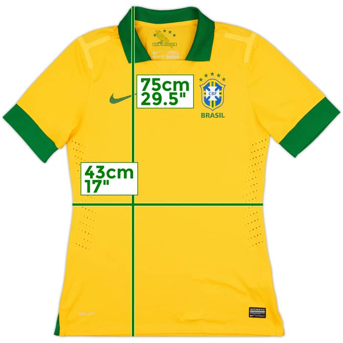 2013 Brazil Player Issue Home Shirt - 9/10 - (M)