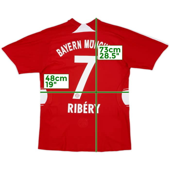 2008-09 Bayern Munich Home Shirt Ribery #7 - 8/10 - (XL.Boys)