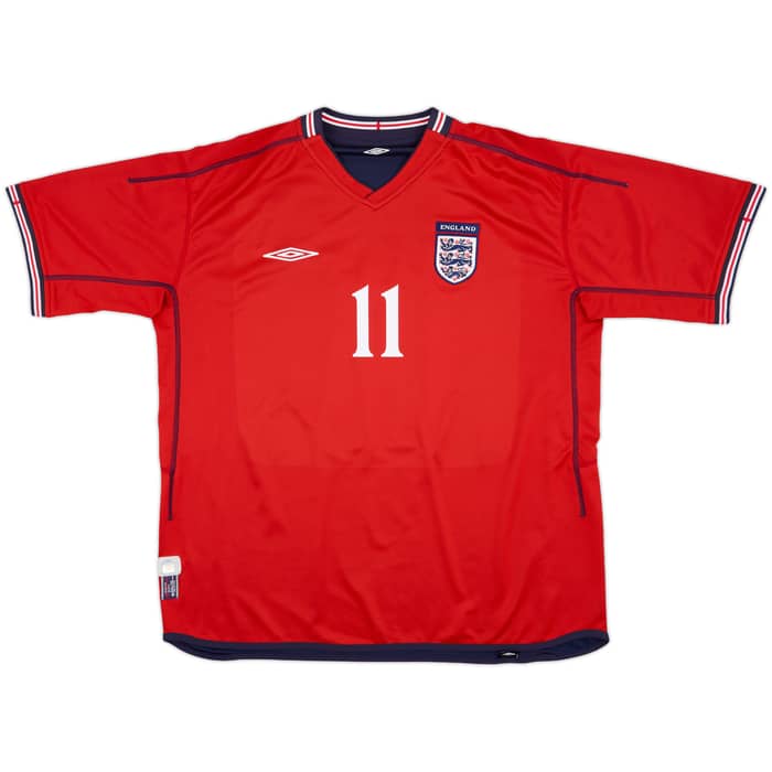 2002-04 England Away Shirt Heskey #11 - 10/10 - (XL)