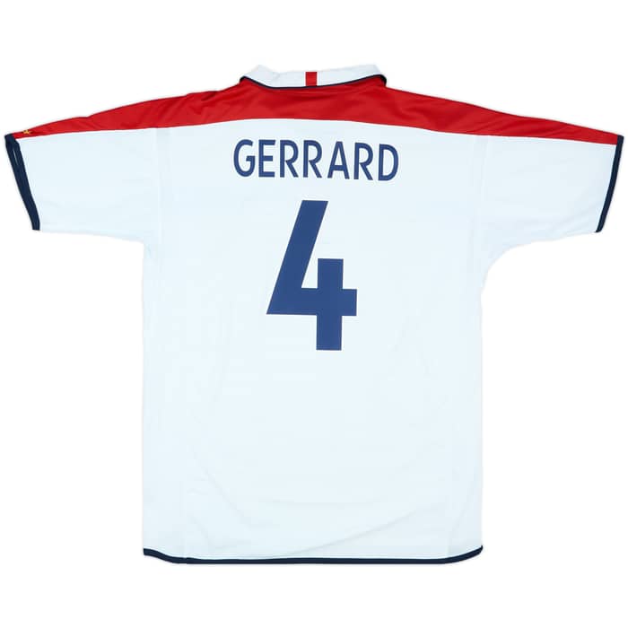 2003-05 England Home Shirt Gerrard #4 - 6/10 - (XL)