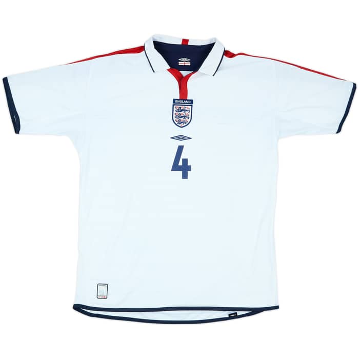 2003-05 England Home Shirt Gerrard #4 - 6/10 - (XL)