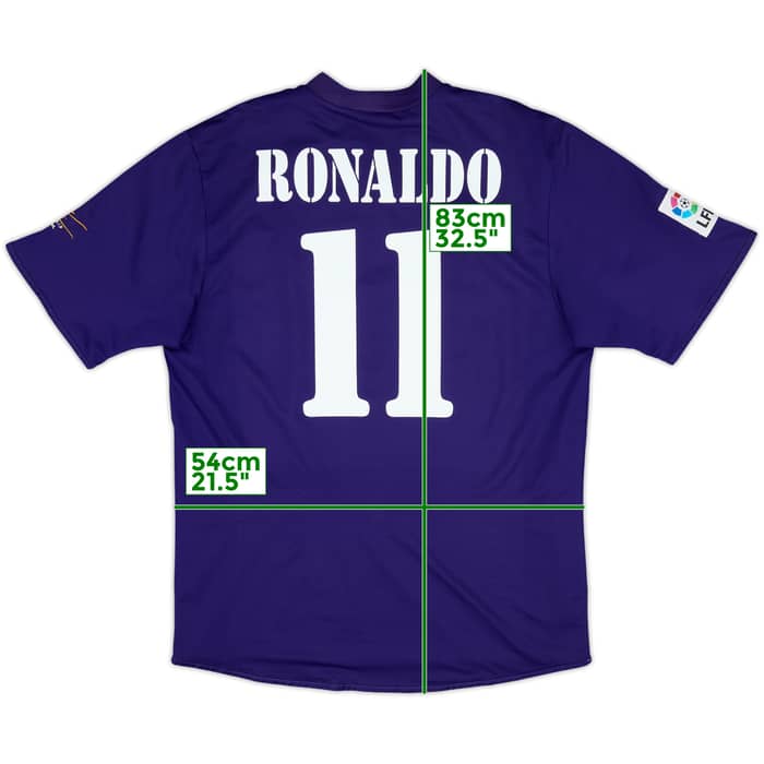 2001 Real Madrid Third Shirt Ronaldo #11 - 8/10 - (L)
