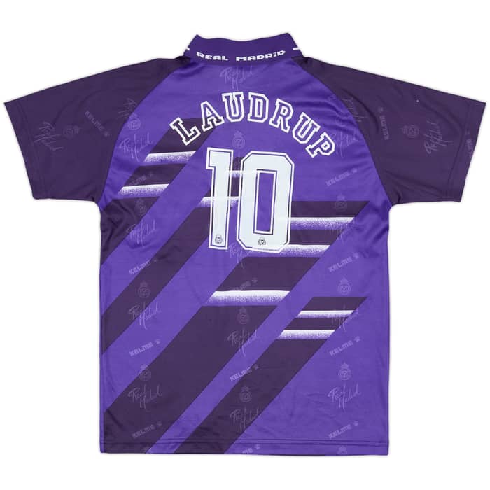 1994-96 Real Madrid Away Full Kit Laudrup #10 - 7/10 - (S.Boys)