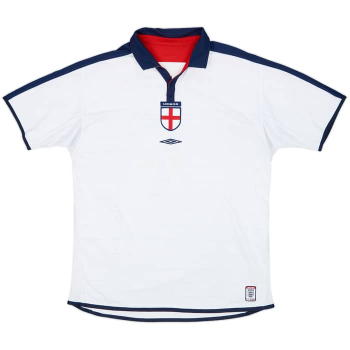 2003-05 England Home Shirt Beckham #7 - 6/10 - (XL)