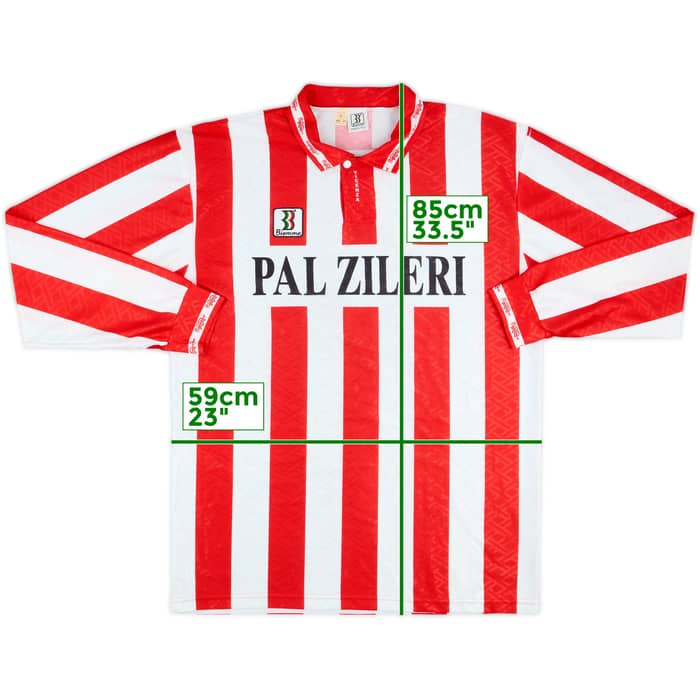 1993-94 Vicenza Squad Signed Home L/S Shirt - 8/10 - (XXL)