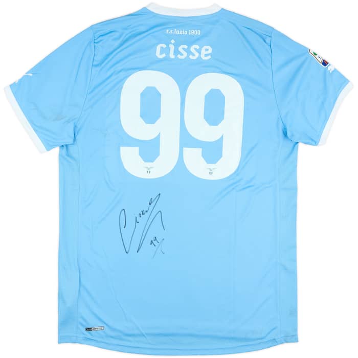 2011-12 Lazio Signed Home Shirt Cisse #99 - 6/10 - (XL)