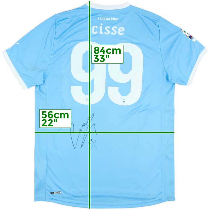 2011-12 Lazio Signed Home Shirt Cisse #99 - 6/10 - (XL)