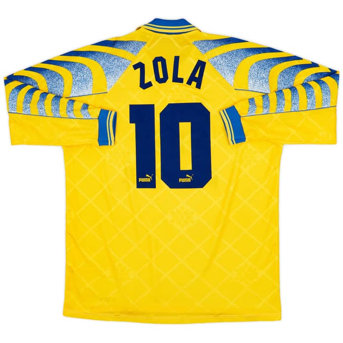 1995-96 Parma Third L/S Shirt Zola #10 - 8/10 - (XXL)