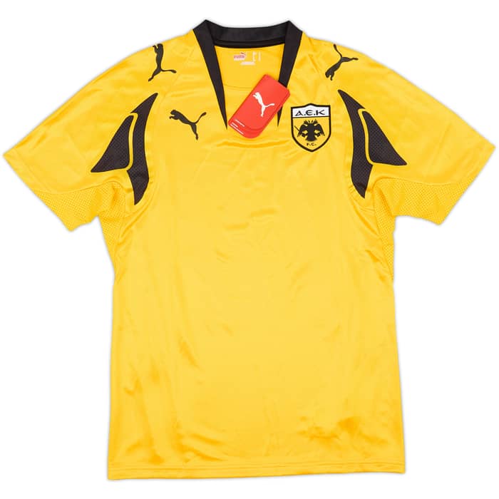 2007-08 AEK Athens Home Shirt Rivaldo #10 (S)