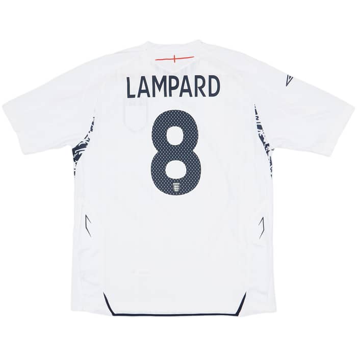 2007-09 England Home Shirt Lampard #8 (XL)
