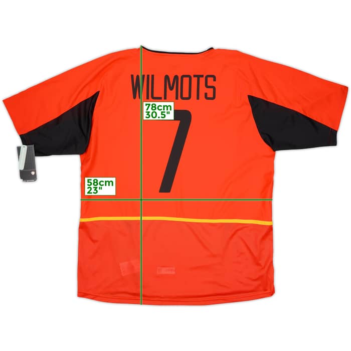 2002-04 Belgium Home Shirt Wilmots #7 (XL)