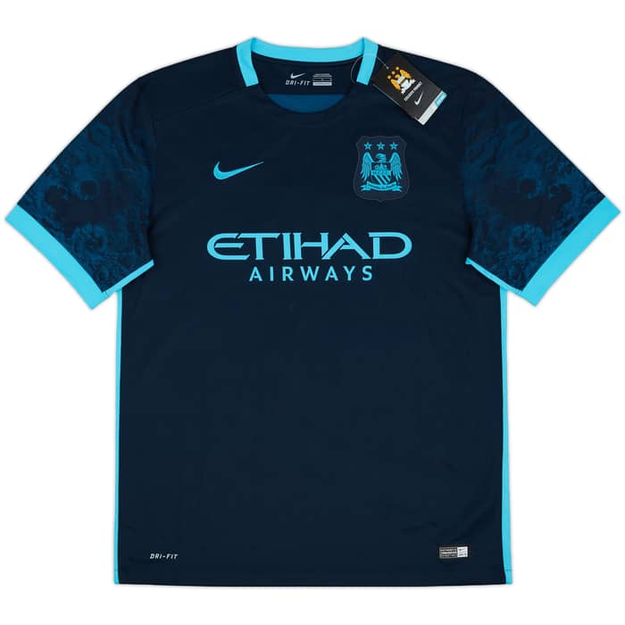 2015-16 Manchester City Away Shirt Sterling #7 (L)