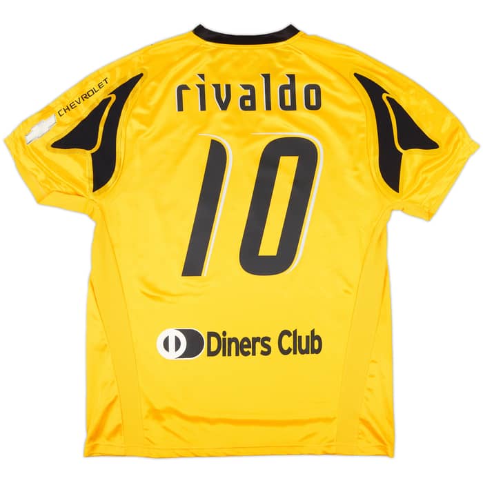 2007-08 AEK Athens Home Shirt Rivaldo #10 (XXL)