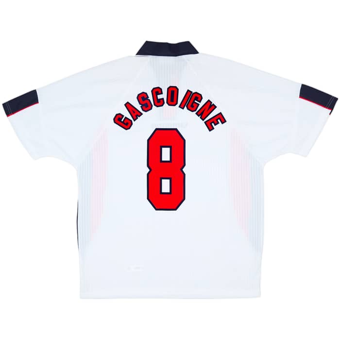 1997-99 England Home Shirt Gascoigne #8 (XL)