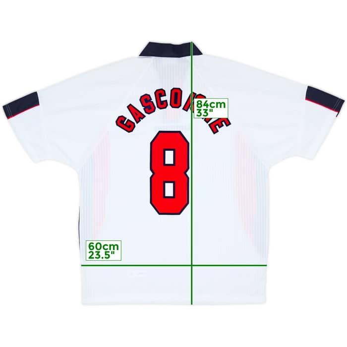 1997-99 England Home Shirt Gascoigne #8 (XL)