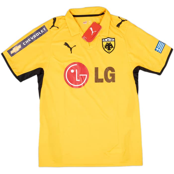 2008-09 AEK Athens Home Shirt (S)