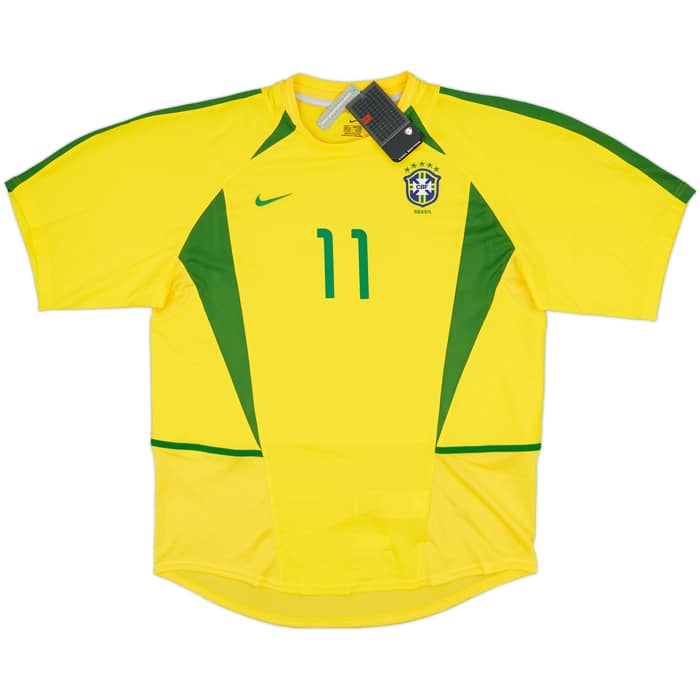 2002-04 Brazil Home Shirt Ronaldinho #11 (L)