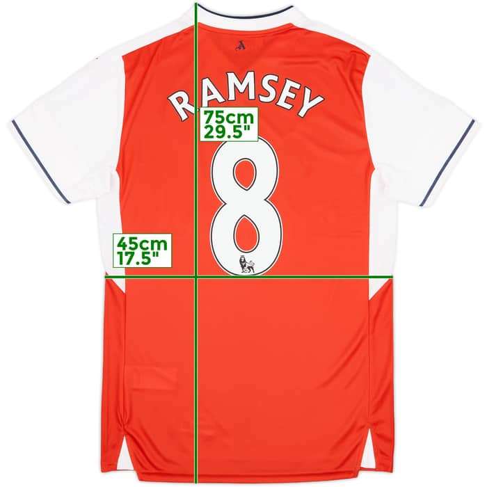 2016-17 Arsenal Home Shirt Ramsey #8 (S)